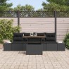 Ensemble de salle à manger pour jardin 5 pcs Noir et Marron 518355518355
