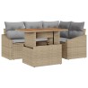Ensemble de salle à manger pour jardin 5 pcs Beige et gris 518361518361