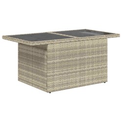 Ensemble de canapé de jardin 5 pcs Gris clair Poly rotin 518369518369