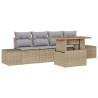 Ensemble de salle à manger pour jardin 5 pcs Beige et gris 518391518391