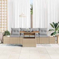 Ensemble de salle à manger pour jardin 5 pcs Beige et gris 518391518391