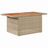 Ensemble de canapé de jardin 5 pcs Beige Poly rotin 518442518442