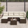 Ensemble de Canapés 7 pcs Marron polyrotin 518466518466