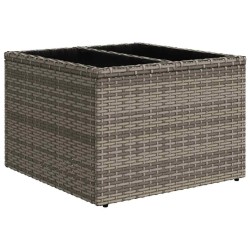 Ensemble de Canapés avec coussin 7 pcs Gris polyrotin 518487518487