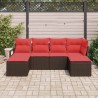 Ensemble de Canapés 6 pcs Marron polyrotin 518514518514