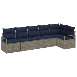 Ensemble de Canapés 6 pcs Gris polyrotin 518538518538