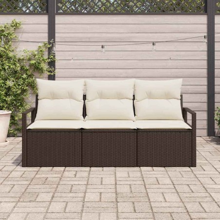 Ensemble de Canapés 3 pcs Marron polyrotin 518569518569