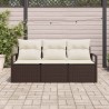 Ensemble de Canapés 3 pcs Marron polyrotin 518569518569