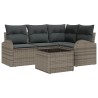 Ensemble de canapé de jardin Gris polyrotin 518577518577