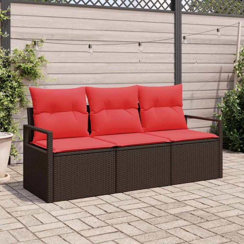 Ensemble de Canapés 3 pcs Marron polyrotin 518578518578