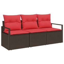 Ensemble de Canapés 3 pcs Marron polyrotin 518578518578