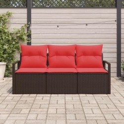 Ensemble de Canapés 3 pcs Marron polyrotin 518578518578