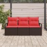 Ensemble de Canapés 3 pcs Marron polyrotin 518578518578