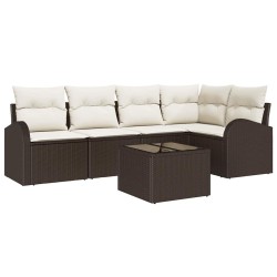 Ensemble de Canapés avec coussin Marron Polyester 518583518583