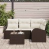 Ensemble de canapé de jardin Marron polyrotin 518597518597