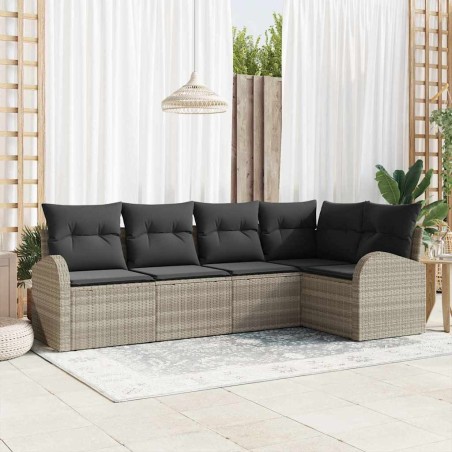 Ensemble de Canapés avec coussin Gris clair Polyester 518599518599