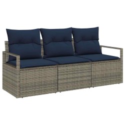 Ensemble de Canapés 3 pcs Gris polyrotin 518604518604
