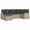 Ensemble de canapé de jardin Gris clair polyrotin 518642518642