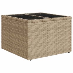 Ensemble de Canapés avec coussin 5 pcs Beige polyrotin 518660518660