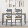 Ensemble à manger PANAMA 5 pcs gris bois de pin massif 518662518662