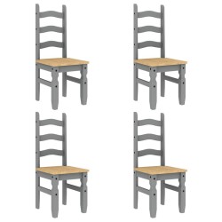 Ensemble à manger PANAMA 5 pcs gris bois de pin massif 518662518662