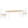 Ensemble à manger PANAMA 3 pcs blanc bois de pin massif 518679518679