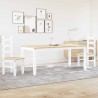 Ensemble à manger PANAMA 3 pcs blanc bois de pin massif 518679518679