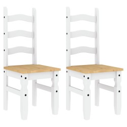 Ensemble à manger PANAMA 3 pcs blanc bois de pin massif 518679518679