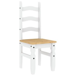 Ensemble à manger PANAMA 3 pcs blanc bois de pin massif 518679518679