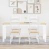 Ensemble à manger PANAMA 5 pcs blanc bois de pin massif 518680518680