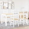 Ensemble à manger PANAMA 5 pcs blanc bois de pin massif 518680518680