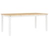 Ensemble à manger PANAMA 5 pcs blanc bois de pin massif 518680518680