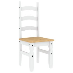 Ensemble à manger PANAMA 5 pcs blanc bois de pin massif 518680518680