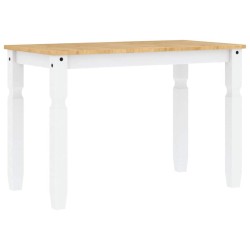 Ensemble à manger PANAMA 5 pcs blanc bois de pin massif 518685518685