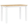 Ensemble à manger PANAMA 5 pcs blanc bois de pin massif 518685518685