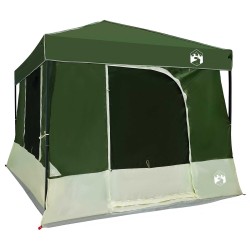Ensemble de Tentes de Camping 2 pcs Vert Taffetas et Tissu 518686518686
