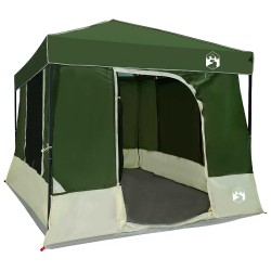 Ensemble de Tentes de Camping 2 pcs Vert Taffetas et Tissu 518686518686