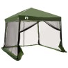 Ensemble de Tentes de Camping 2 pcs Vert Taffetas et Tissu 518687518687