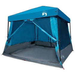 Ensemble de Tentes de Camping 2 pcs Bleu Taffetas et Tissu 518688518688