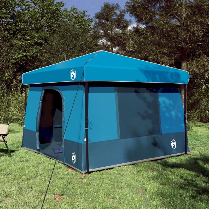 Ensemble de Tentes de Camping 2 pcs Bleu Taffetas et Tissu 518689518689