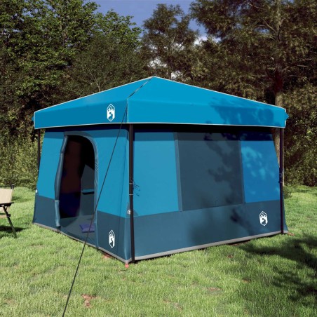 Ensemble de Tentes de Camping 2 pcs Bleu Taffetas et Tissu 518689518689