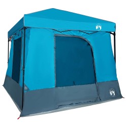 Ensemble de Tentes de Camping 2 pcs Bleu Taffetas et Tissu 518689518689