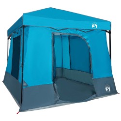 Ensemble de Tentes de Camping 2 pcs Bleu Taffetas et Tissu 518689518689