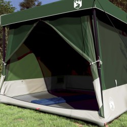 Ensemble de Tentes de Camping 2 pcs Vert Taffetas et Tissu 518695518695