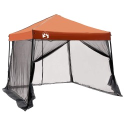 Ensemble de Tentes de Camping avec toit 2 pcs Gris et orange 518696518696