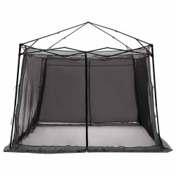 Ensemble de Tentes de Camping avec toit 2 pcs Gris et orange 518696518696
