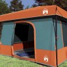 Ensemble de Tentes de Camping avec toit 2 pcs Gris et orange 518698518698