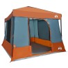 Ensemble de Tentes de Camping avec toit 2 pcs Gris et orange 518698518698