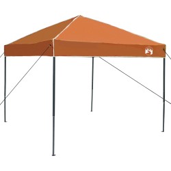 Ensemble de Tentes de Camping avec toit 2 pcs Gris et orange 518698518698