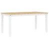 Ensemble à manger PANAMA 5 pcs blanc bois de pin massif 518705518705